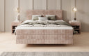 Boxspringbett Elara mit Schwebeoptik in Cord