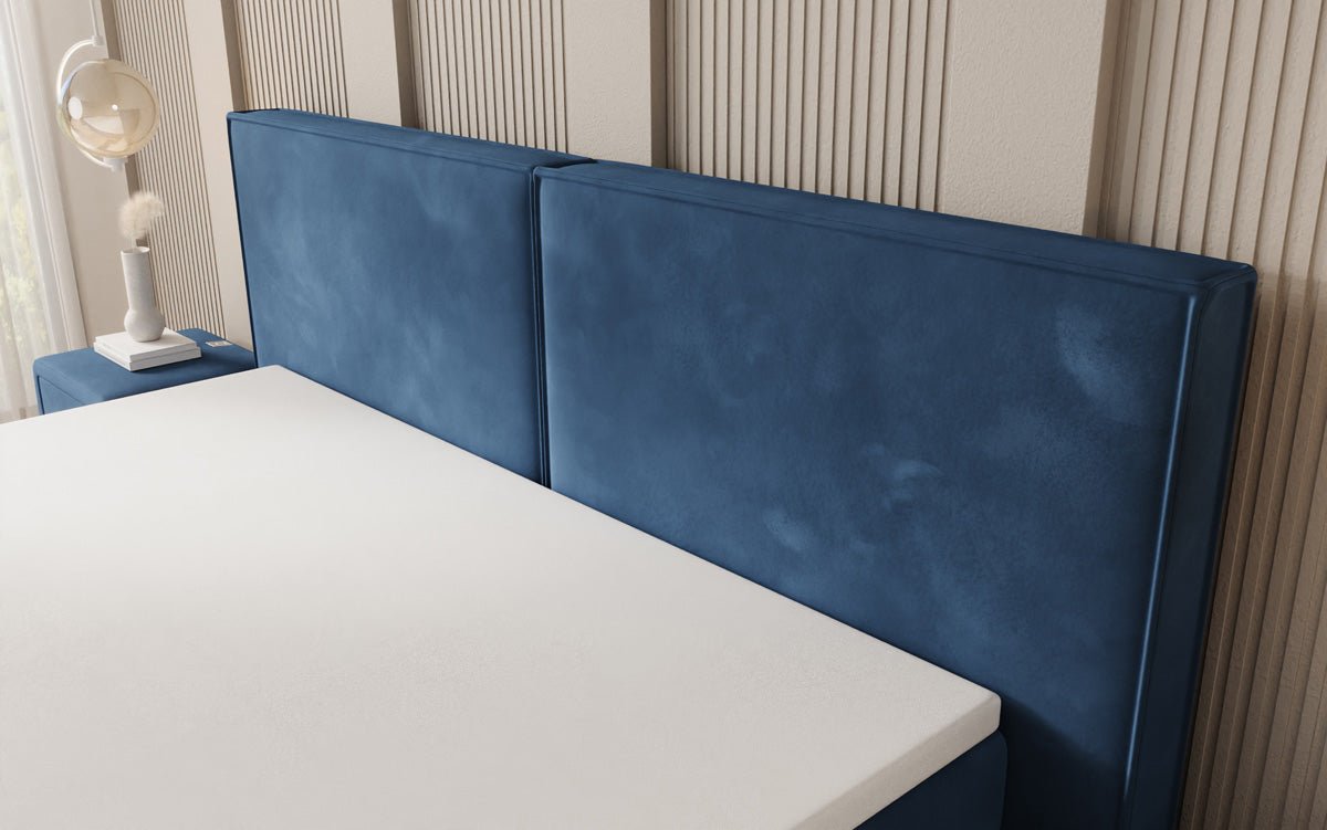 Boxspringbett Ophelia mit Schwebeoptik in Samt