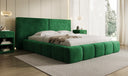 Designer Polsterbett Elise in Samt mit Stauraum