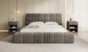 Designer Polsterbett Marshmallow in Cord mit Stauraum