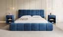 Designer Polsterbett Marshmallow in Samt mit Stauraum