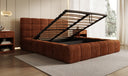 Designer Polsterbett Marshmallow in Cord mit Stauraum