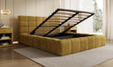 Designer Polsterbett Marshmallow in Cord mit Stauraum