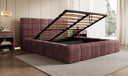 Designer Polsterbett Marshmallow in Cord mit Stauraum