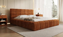 Designer Polsterbett Marshmallow in Cord mit Stauraum