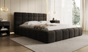Designer Polsterbett Marshmallow in Samt mit Stauraum