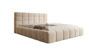Designer Polsterbett Marshmallow in Samt mit Stauraum