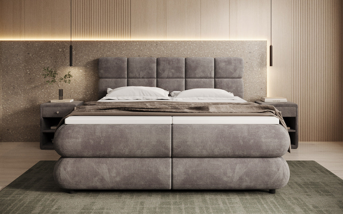 Boxspringbett Relana - elektrisch verstellbar in Cord