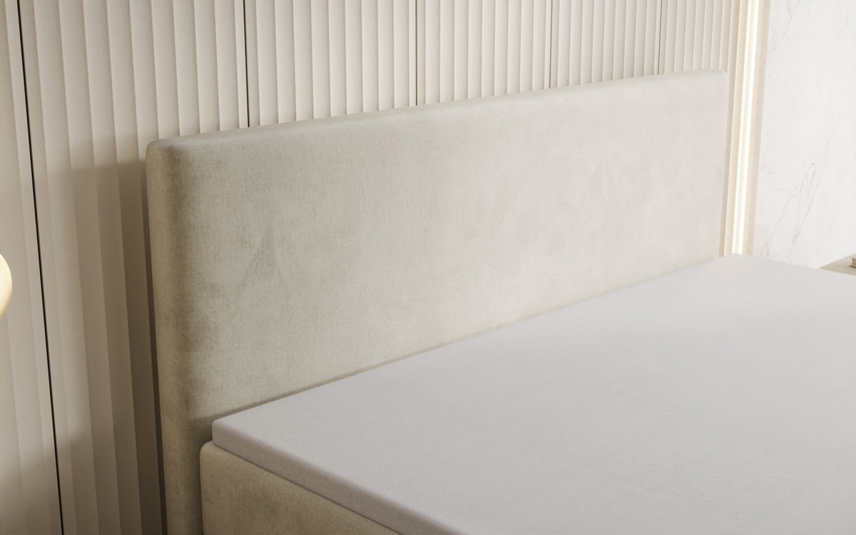 Boxspringbett Kubo King mit Stauraum in Samt