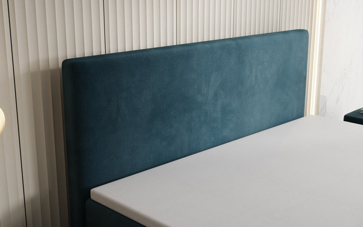 Boxspringbett Kubo mit Stauraum in Samt