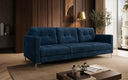 Designer 3 Sitzer Sofa Harvey mit Schlaf- und Klappfunktion in Cord