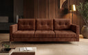 Designer 3 Sitzer Sofa Harvey mit Schlaf- und Klappfunktion in Cord