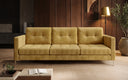 Designer 3 Sitzer Sofa Harvey mit Schlaf- und Klappfunktion in Cord