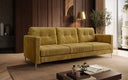 Designer 3 Sitzer Sofa Harvey mit Schlaf- und Klappfunktion in Cord