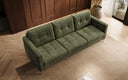 Designer 3 Sitzer Sofa Harvey mit Schlaf- und Klappfunktion in Cord