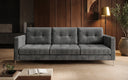 Designer 3 Sitzer Sofa Harvey mit Schlaf- und Klappfunktion in Cord