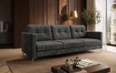 Designer 3 Sitzer Sofa Harvey mit Schlaf- und Klappfunktion in Cord