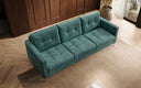 Designer 3 Sitzer Sofa Harvey mit Schlaf- und Klappfunktion in Cord