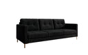 Designer 3 Sitzer Sofa Harvey mit Schlaf- und Klappfunktion in Cord