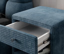 Designer Nachttisch Amy in Cord