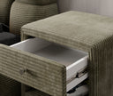 Designer Nachttisch Amy in Cord