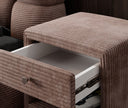 Designer Nachttisch Amy in Cord