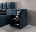Designer Nachttisch Amy in Cord