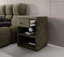 Designer Nachttisch Amy in Cord