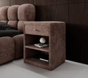 Designer Nachttisch Amy in Cord