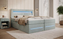 Boxspringbett Minera mit LED, USB und Stauraum