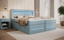 Boxspringbett Minera mit LED, USB und Stauraum