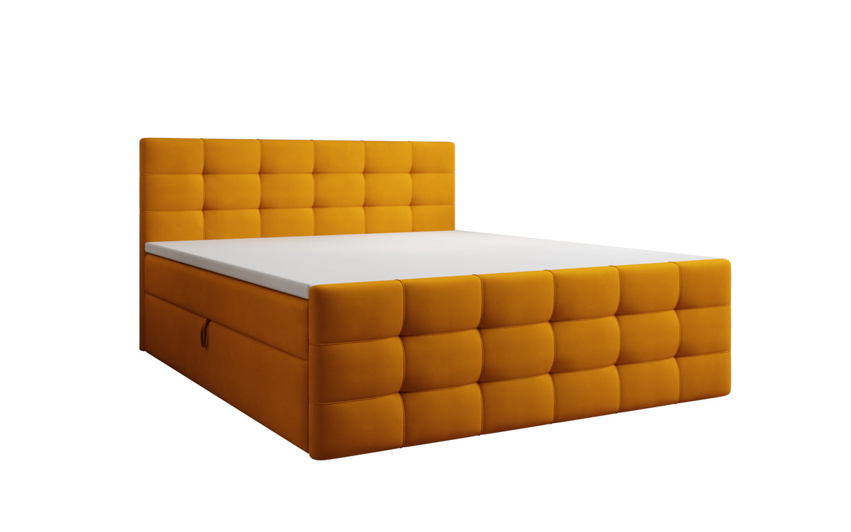 Boxspringbett Luxor Samt mit Stauraum