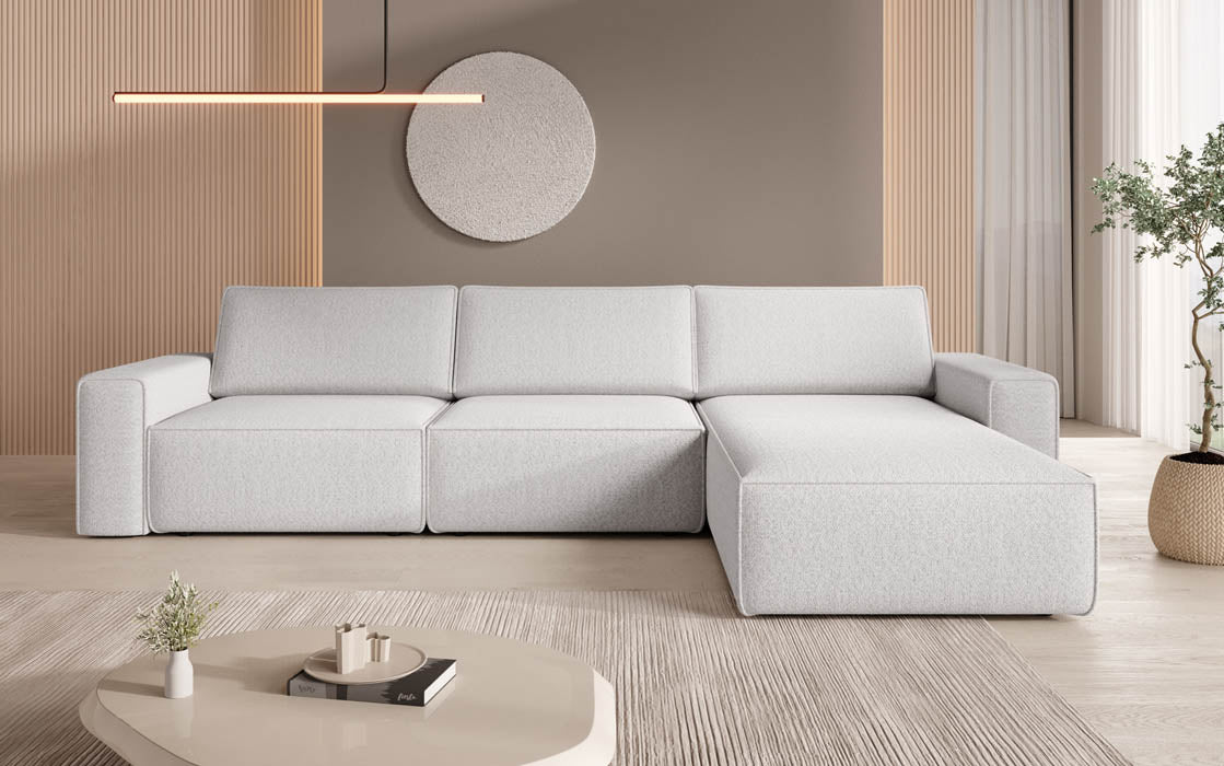 Modulares Ecksofa Yuma I aus Bouclé