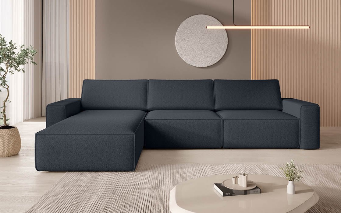 Modulares Ecksofa Yuma I aus Bouclé