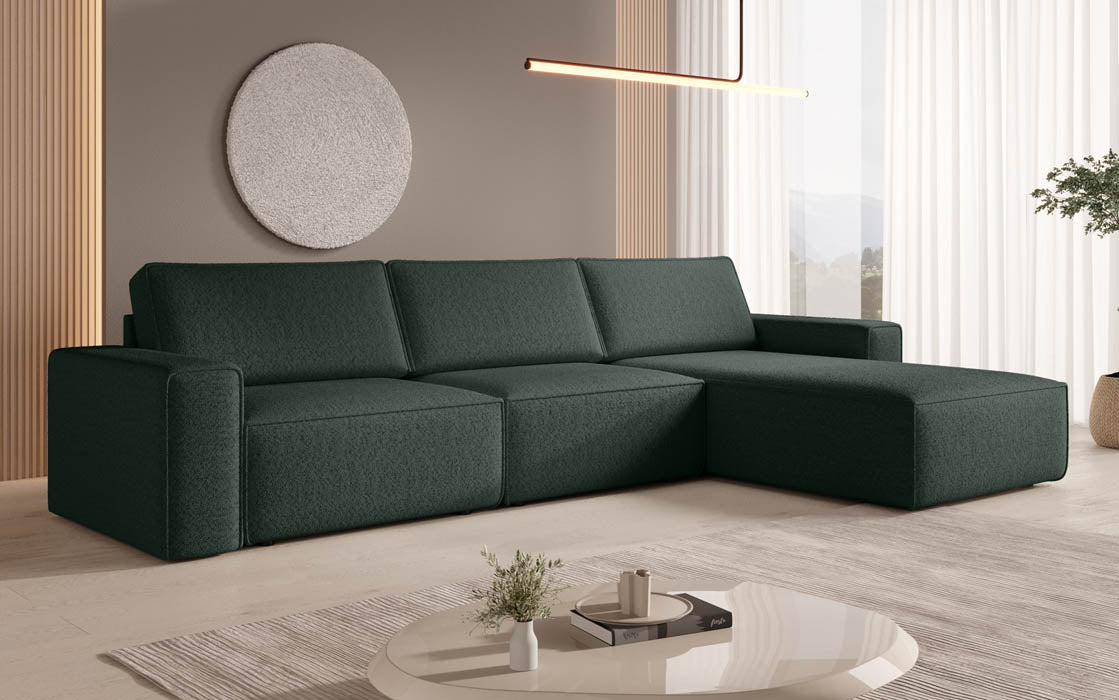 Modulares Ecksofa Yuma I aus Bouclé