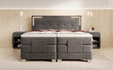 Boxspringbett Noctis Samt elektrisch verstellbar mit LED