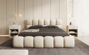 Designer Polsterbett Boston Bouclé mit Stauraum