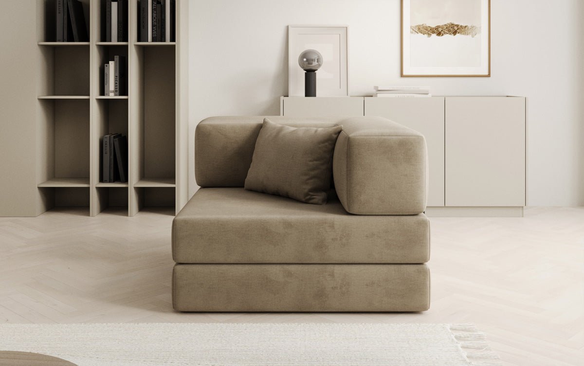 Designer Sofa-Sessel Lazy in Samt