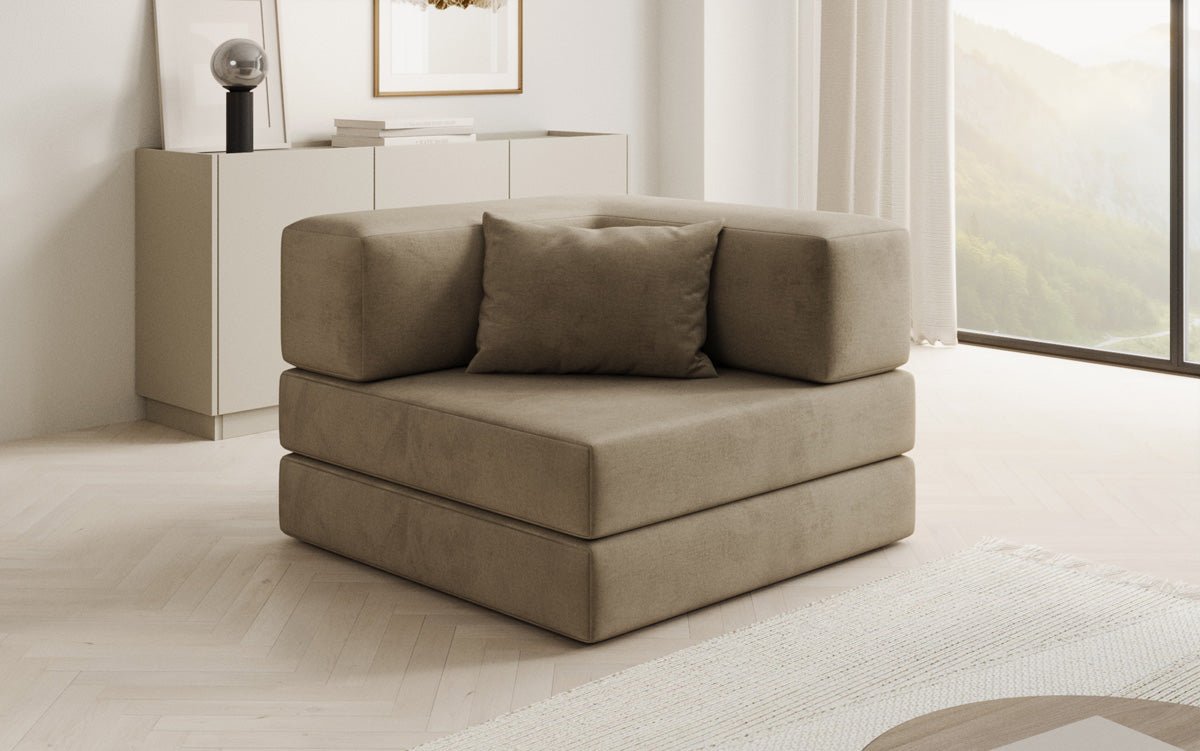 Designer Sofa-Sessel Lazy in Samt