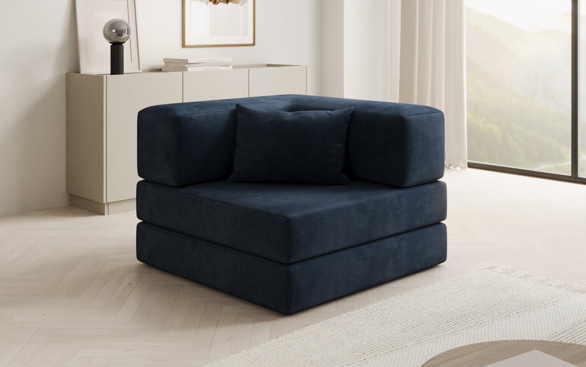 Designer Sofa-Sessel Lazy in Samt