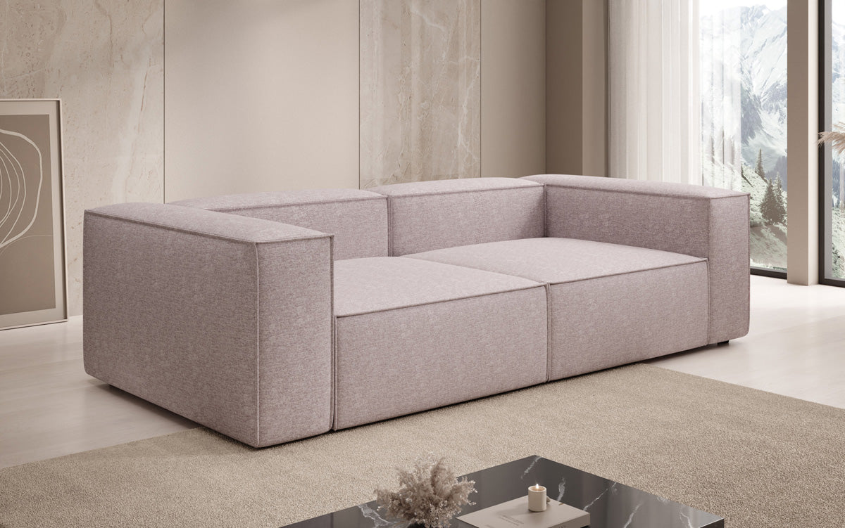 Designer Sofa Lesley 3 Sitzer in Strukturstoff