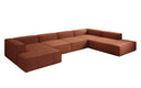 Designer Sofa Lesley U XXL in Strukturstoff