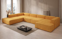 Designer Sofa Lesley U XXL in Strukturstoff