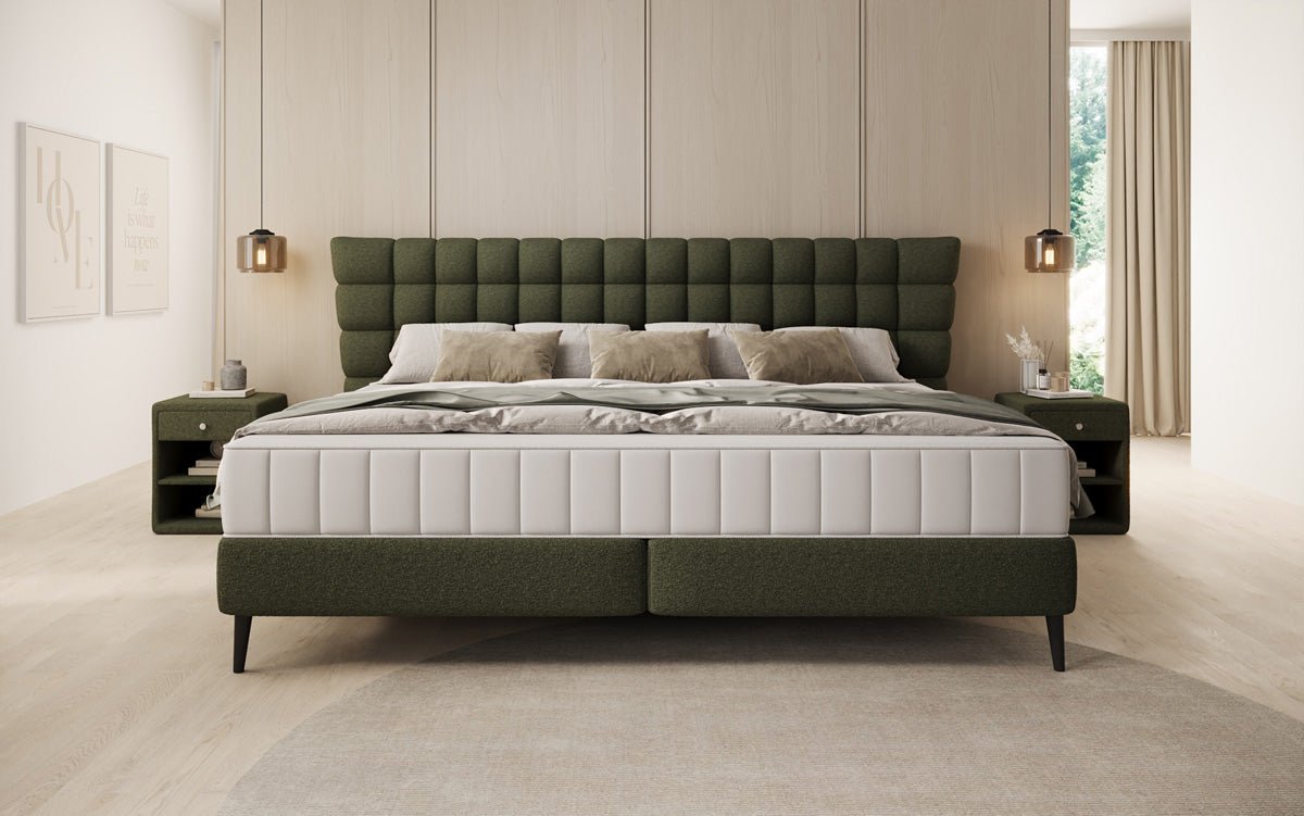 Familien Boxspringbett Bellanova in 220/240x200 in Bouclé