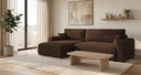Designer Ecksofa Noma mit Schlaf- und Klappfunktion in Cord