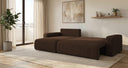 Designer Ecksofa Noma mit Schlaf- und Klappfunktion in Cord