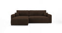 Designer Ecksofa Noma mit Schlaf- und Klappfunktion in Cord