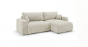 Designer Ecksofa Noma mit Schlaf- und Klappfunktion in Cord