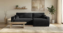 Designer Ecksofa Noma mit Schlaf- und Klappfunktion in Cord