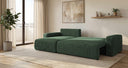 Designer Ecksofa Noma mit Schlaf- und Klappfunktion in Cord